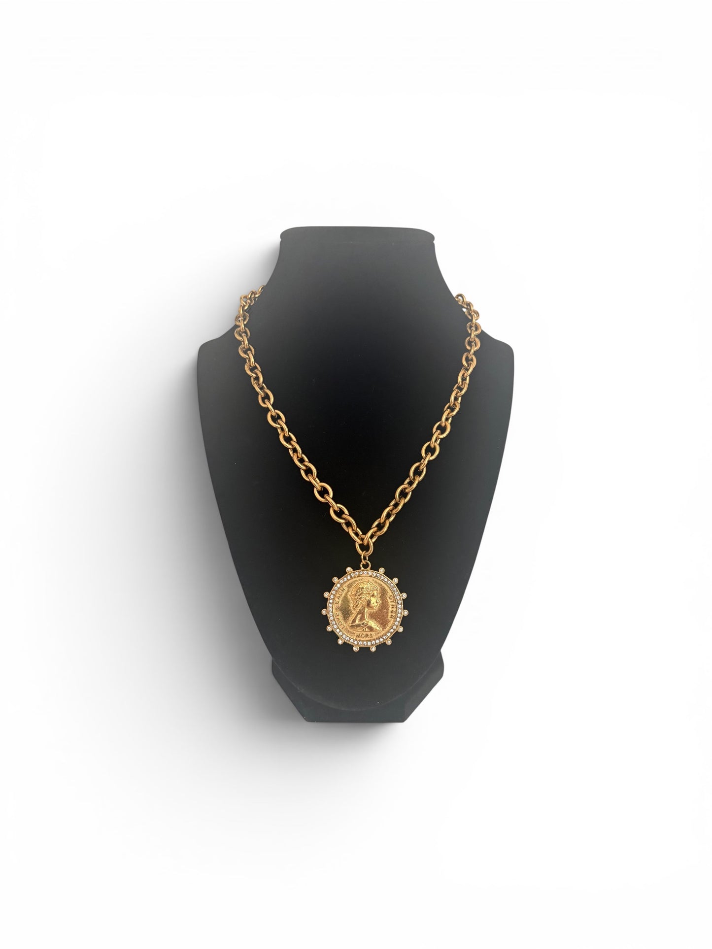 Gold Coin Chain Necklace