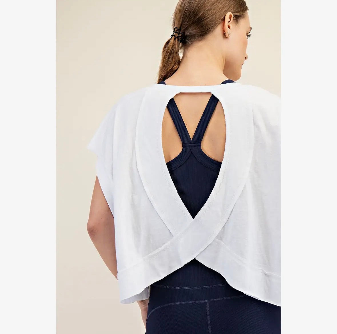 Open Back Relaxed Active Top